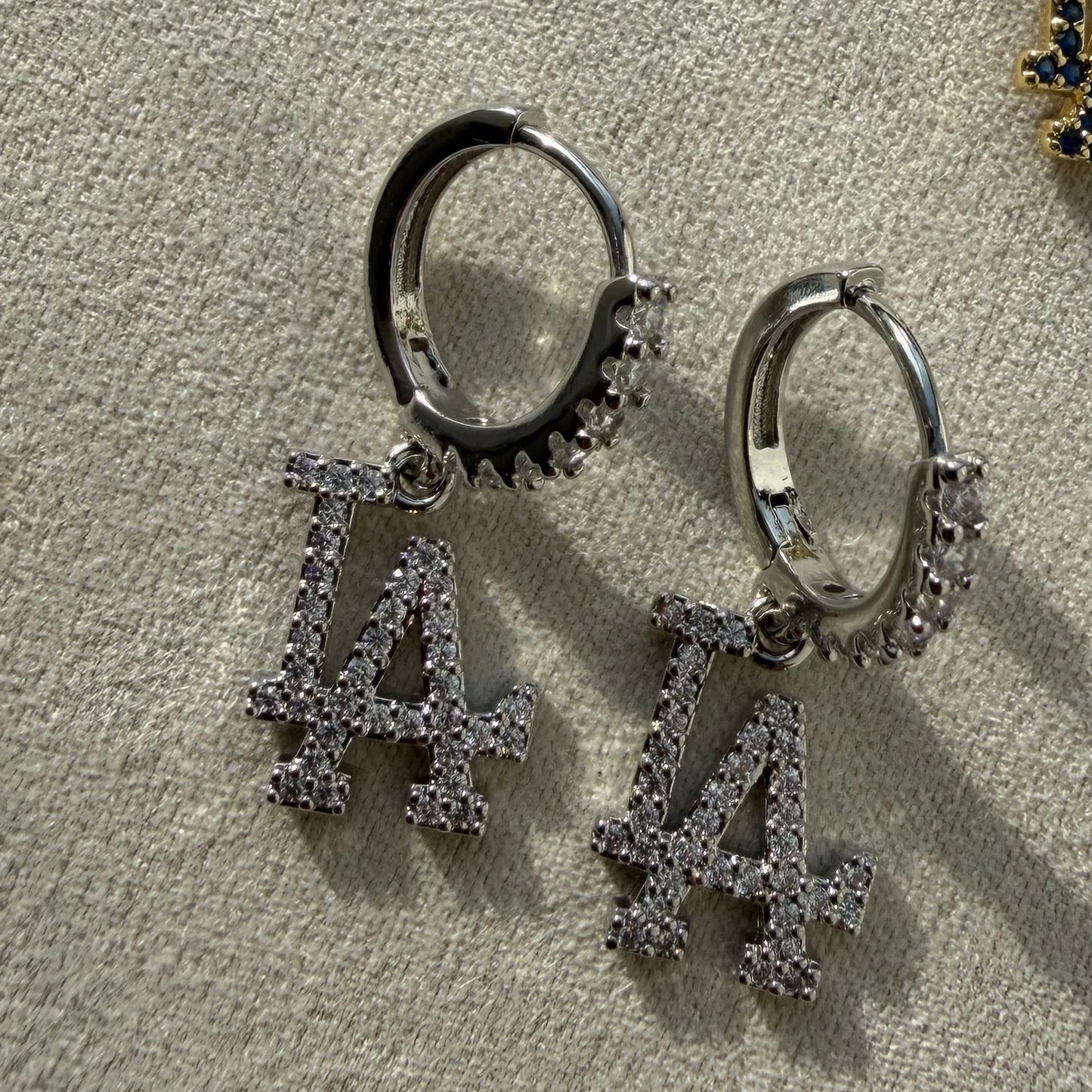 CZ LA Huggie Earrings