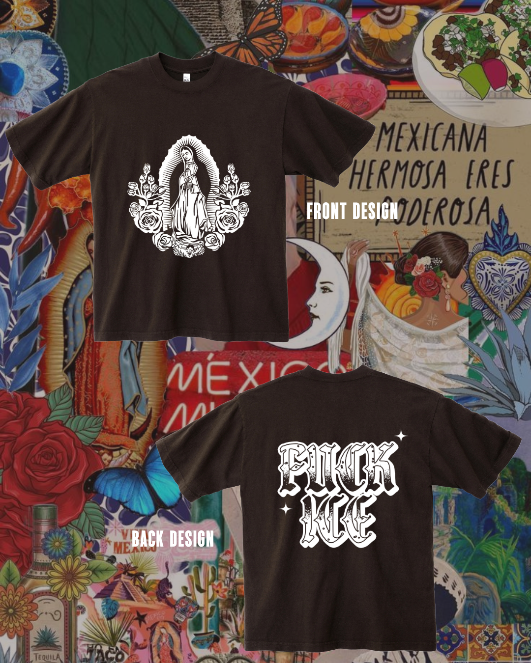Virgen Maria Double Sided Tee