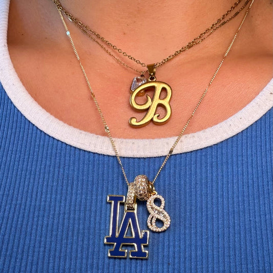 Blue LA Charm Necklace