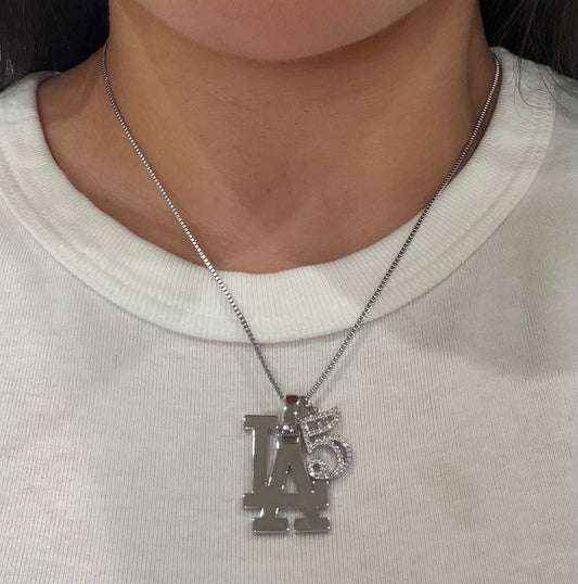 LA Number Necklace