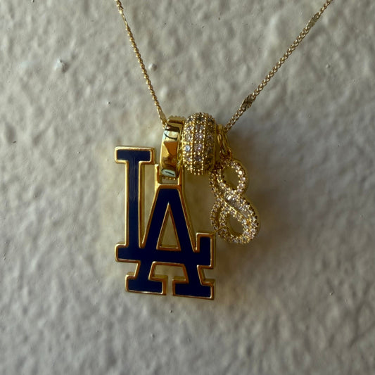 Blue LA Charm Necklace