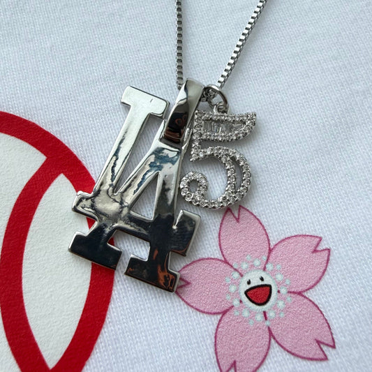 LA Number Necklace