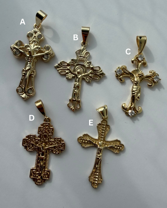 Chunky Cross Charms