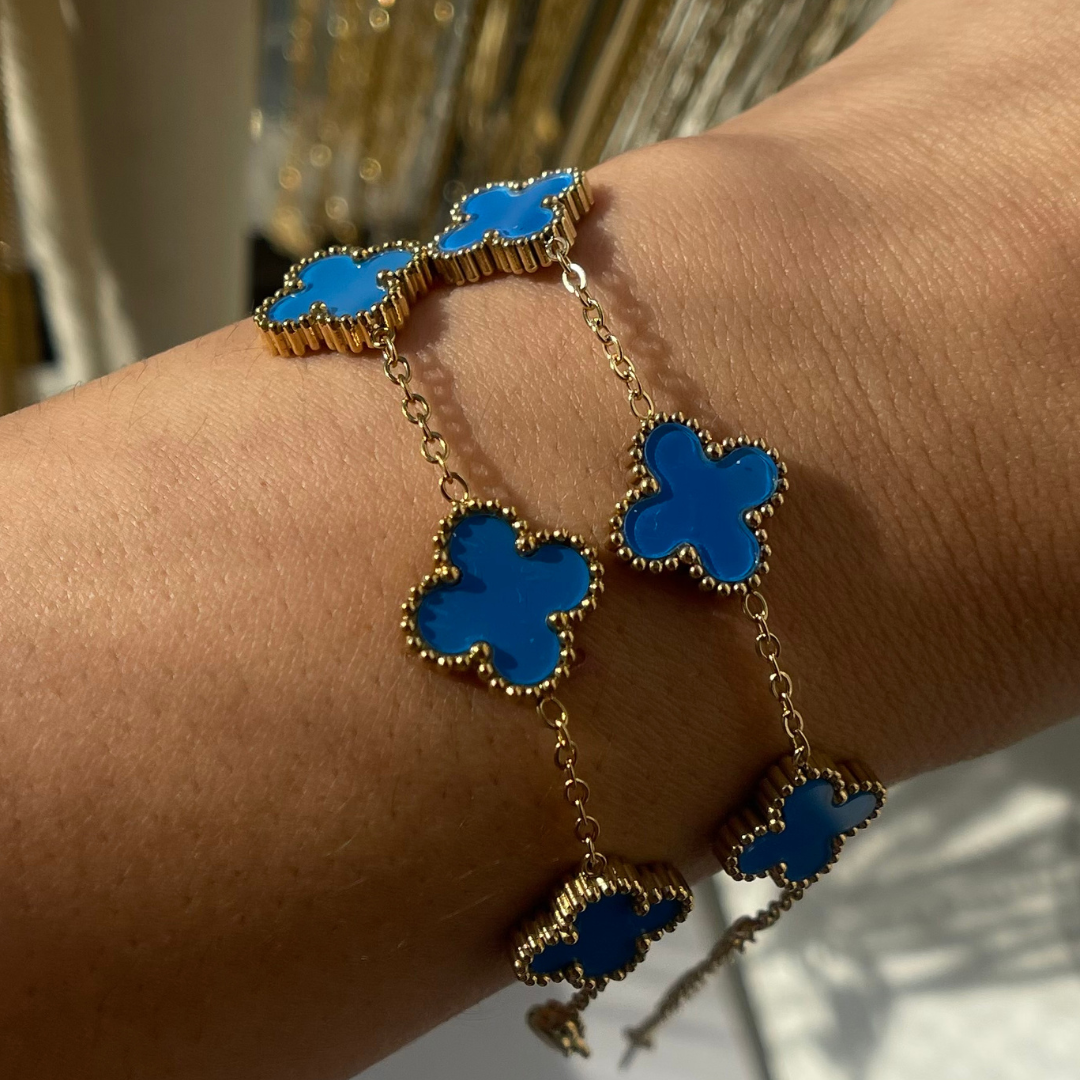 Blue Clover Bracelet