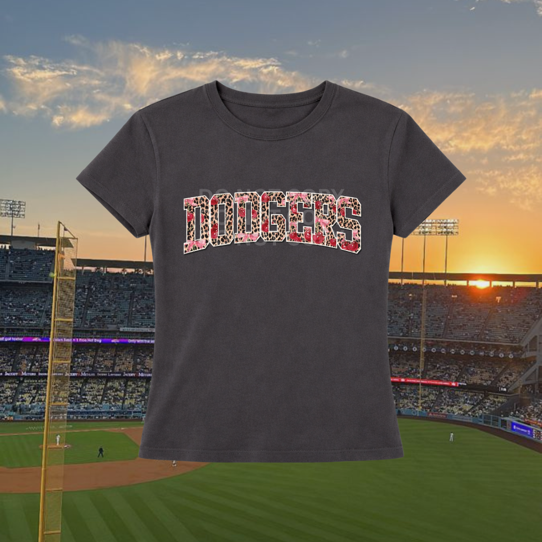 Dodger Cherry Cheetah Tee