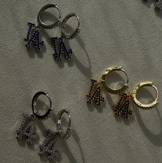 CZ LA Huggie Earrings